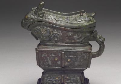 图片[2]-Yi water vessel with coiling kui dragon pattern, Ming to Qing dynasty-China Archive